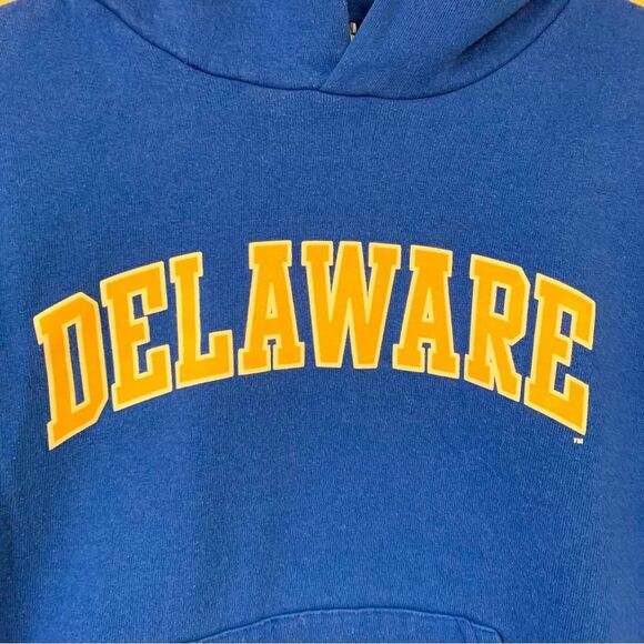 Delaware Hoodie Sweatshirt Girl's Large Pullover Blue Hens UD Warm Fall Football - Picture 2 of 8